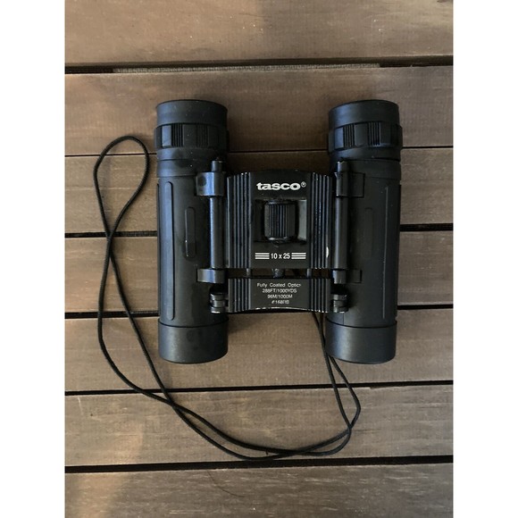 TASCO Compact Binoculars 10x25 288 ft/1000 yds Fully Coated Optics NO CASE - Picture 1 of 7